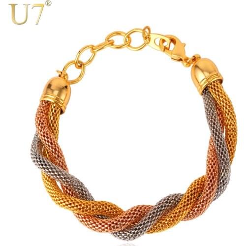 Металлические браслеты U7 China At AliExpress