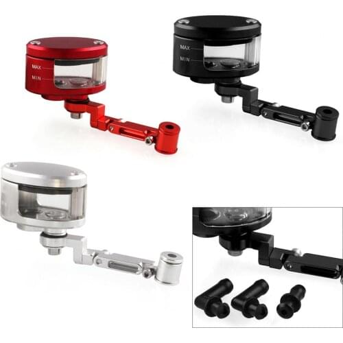 Universal CNC Aluminum Motorcycle Brake Clutch Tank Cylinder Fluid Oil Reservoir Cup