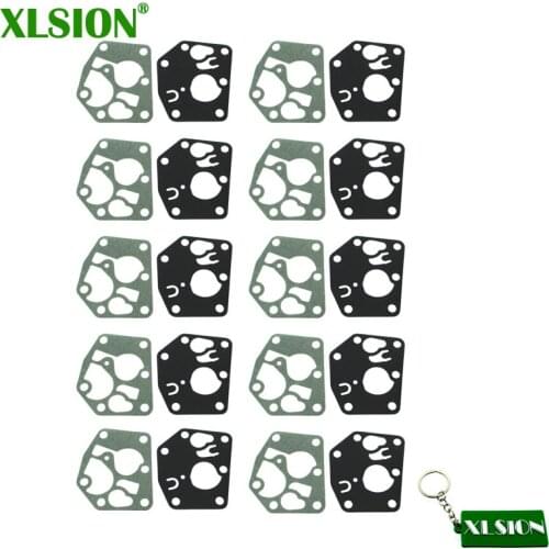 XLSION 10 Sets Carburetor Diaphragm Gasket Kits For Briggs & Stratton 495770 795083 5083H 5083K 7721 520175