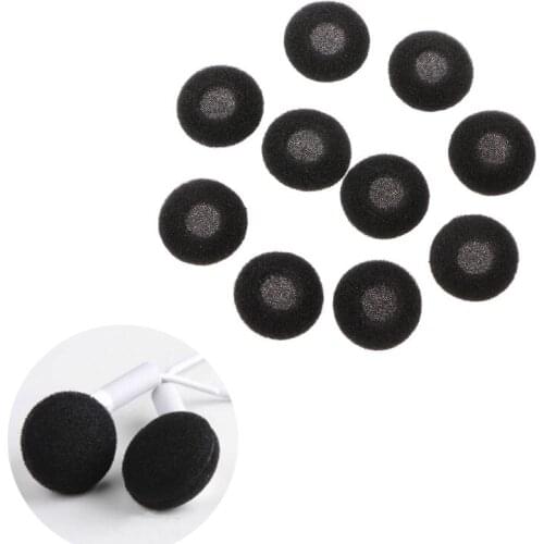 10Pcs 15mm Soft Sponge Earphone Earbud Pad Covers Replacement For MP3 MP4 Mobile Phone