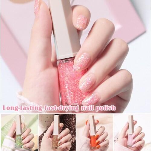 2021 Hot Sale Mini Paint Pot Nail Polish and Effects with a Blend of Glitter Blue Sequins for WomenGlitter Nail Art Sequins