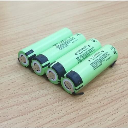 4pcs Soshine 18650 3400 mAh 3.7 V lithium-ion Rechargebale battery with tab