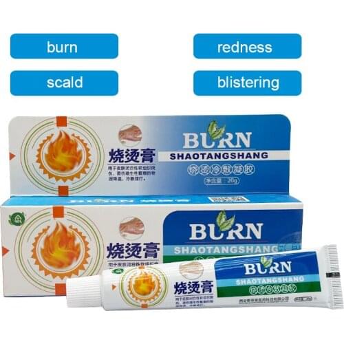 1Pcs Antibacterial Burn Scald Cream Mint Extract Cooling Analgesic Plaster Medical Pain Relief Ointment Skin Care