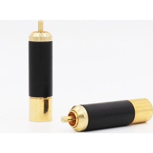 Audio VB450G 24K Gold Plated RCA 12mm Wire Hole Audio Soldering Connectors