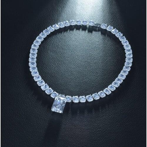 Be 8 Brand Sparkling Cubic Zirconia CZ Crystal Zircon Flower Necklace and Earring Wedding Bridal Jewelry Sets S357