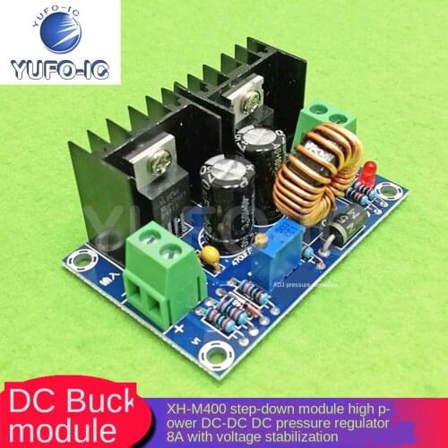 Free Ship 1PCS XH-M400 Step-down Module Adjustable Pressure XL4016E1 Power DC-DC DC Regulating Plate 8A with Voltage Regulator
