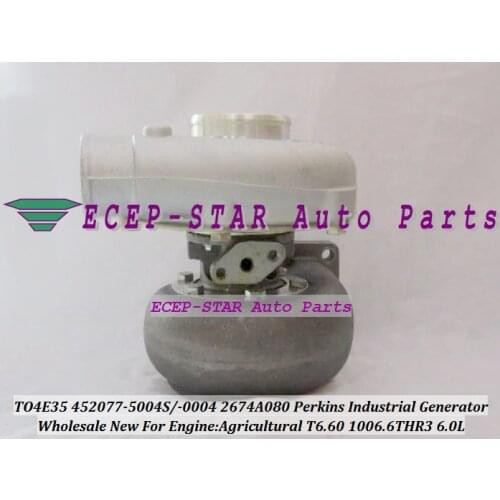 Free Ship T04E35 TO4E35 452077-0004 4520770003E 4520770004 2674A080 452077 Turbo For PERKIN-S Agricultural 1006.6THR3 T6.60 6.0L