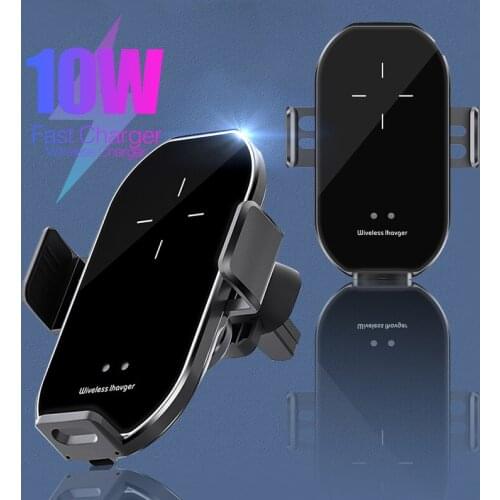 Quick Charge Wireless Car Charger Holder Smart Induction Auto Clamping Air Vent Car Mount Stand For iPhone 12 11 Pro Max Xiaomi