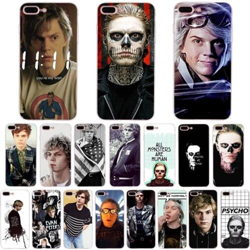 Evan Peters Hot Printed Cool Phone Accessories Case For iPhone X XS Max XR 8plus 6 6s 7 7plus 5 5s se 10 Mobile soft cover Coque