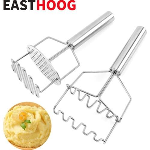 Double Layer Stainless Steel Potato Masher Squeezer Press Potato Baby Food Supplement Machine Multifunctional Kitchen Tools