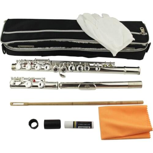 New flute 16 hole Silver Plated Key E key Professional