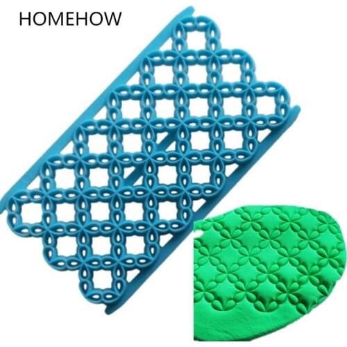 Homehow 1PC/Lot Big Size Flower Cookie Pressing Mold Eco ABS Plastic Fondant Decorating Mold Kitchen Accessories Cookie Stamper