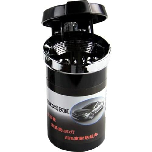 Hot Car Ashtray LED Light Automobile Ashtray Storage Cup with Lid Automotive Interior Supplies M8617