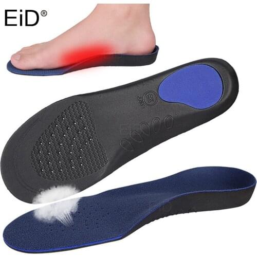 EiD 3D Premium orthopedic insoles Flat Feet arch support High Quality Comfortable plush cloth Orthotic insole Plantar fasciitis