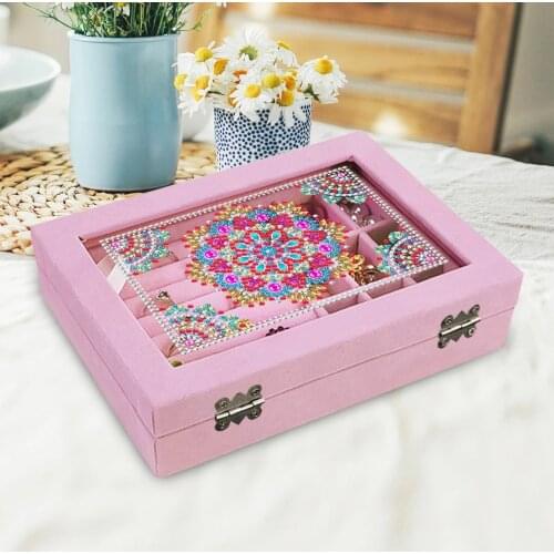 5D Special-shaped Diamond Painting DIY Resin Jewelry Box Containers Desktop Home Decorative Craft Storage Organizer Case Gifts
