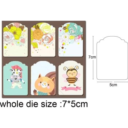 Metal Die Cut tag frame background 2020 new Craft Cutting Die stencils For Scrapbooking Embossing Paper Card Album