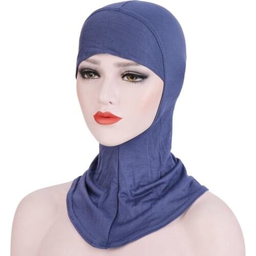 Muslim Women Underscarf Bonnet Stretchy Cross Inner Hijab Turban Caps Female Islamic Head Wrap Cap Headband Turbante Mujer