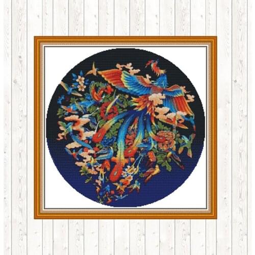 Birds Pay Homage Wall Home Decor Cross Stitch Kits Needlepoint Counted Dmc 14ct 11CT Cross Stitch DIY Embroidery Needlework Sets