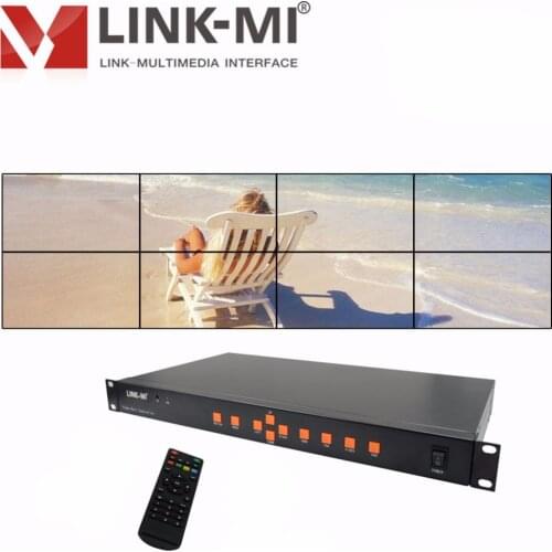 LINK-MI 2x4 Video Wall Controller HDMI Processor stitching 8 image processor screen splicing HDMI VGA AV USB Processor Converter