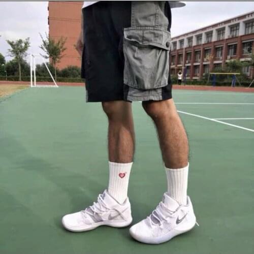 1Pairs Human Red Made Skateboard Cotton Crew Street Fashion Socks Love Heart Men Wommen Fashion Korea Style T-shirt 2021 Cupid