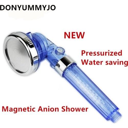 New SPA Magnetic Therapy Bathroom Shower Head Three Function High Pressurize Water Saving ABS Nozzle Filter Hand Shower Head