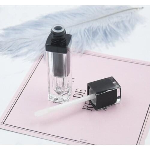 Empty Gloss Tubes with Black cap Lip Gloss Tubes For Travel Empty Cosmetic Containers F147