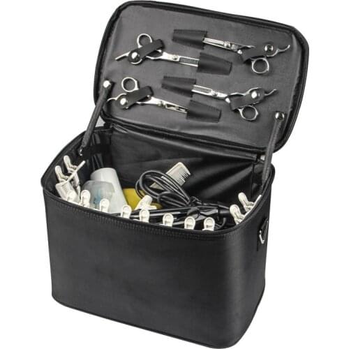 Large Space Comb Scissors Hairdressing Bag with Strip Hairdressing Tool Bag Portable Barber Hair Styling Storage Case