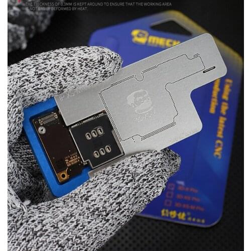 MECHANIC For iPhone X/XS/XS MAX 3D BGA Reballing Stencil Kit Motherboard Middle Layer Planting Tin Template Soldering Net