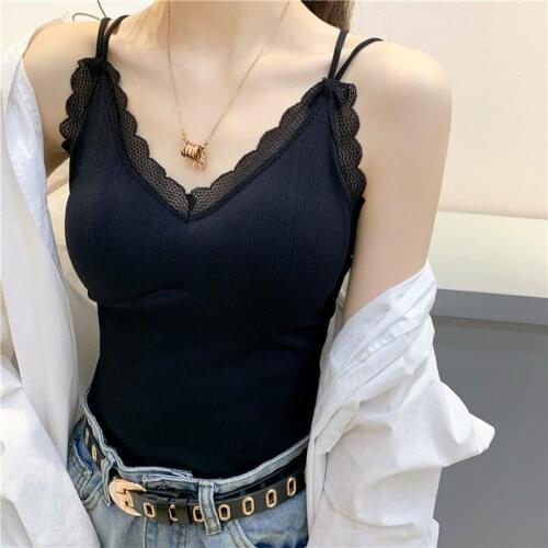 Knitted Sexy Backless Sling Women Top ruffle vest fashion V-neck sleeveless knit camisole 2020 summer cami Female Tanks Femme
