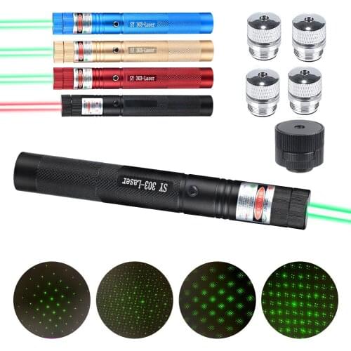 Green Astronomy Torch Powerful High Multi-pattern Pointer Power Pen Sight Focus Burning Laser Pointer Visible Beam Light 532nm
