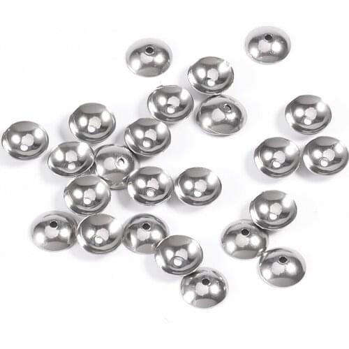 200 Pcs Loose Spacer Bead Caps Stainless Steel Round Cone End Beads Cap 3/4/5/6/8mm Accessorie For DIY Jewelry Finding Making