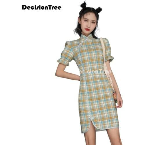 2021 chinese dress lace chinese wedding dress women chongsam female traditional dress short sleeve party qipao oriental dress