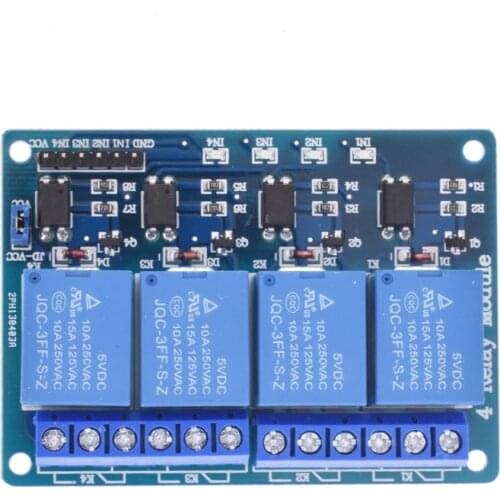 5V 4-Channel Relay Module Shield for Arduino ARM PIC AVR DSP Electronic 5V 4 Channel Relay.4 road 5V Relay Module WAVGAT