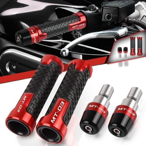Motorcycle Accessories Hand Grip Ends Plus Handle Bar Grips Ends Slider Cover FOR YAMAHA MT03 MT-03 2006 2007 2008 2009-2019