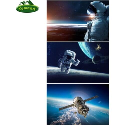 Handicrafts 5D Diamond Embroidery Space Ship Diamond Painting By Number Diamond Mosaic Embroidery Astronaut Landscape Home Decor