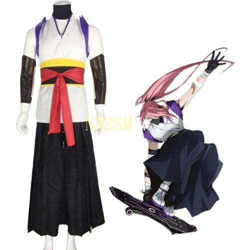 Anime SK8 the Infinity Costumes Halloween Party Cherry Blossom Cosplay Kimono Suits SK Eight Wig Resistant Hair For Women Mens