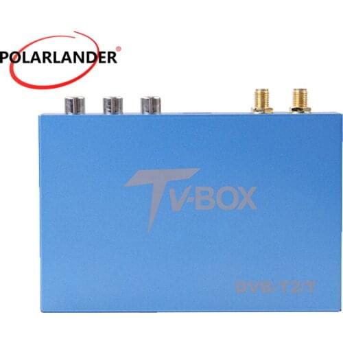 Car TV receiver box multiple OSD language blue/black Support speeds over 160 km/h Automatic/manual scan channel search 10-24V