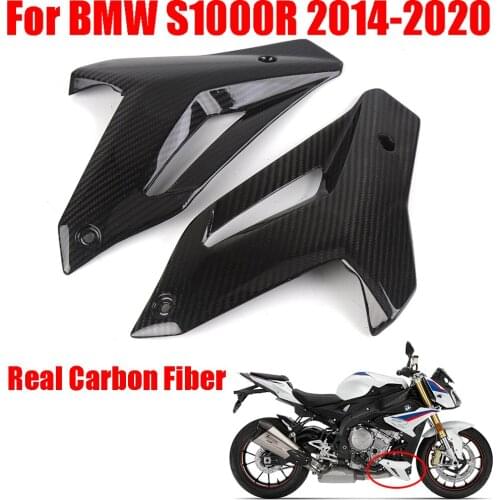 For BMW S1000R S1000 S 1000 R 2014-2020 Motorcycle Carbon Fiber Engine Chassis Side Cover Protection Guard Protector Fairing
