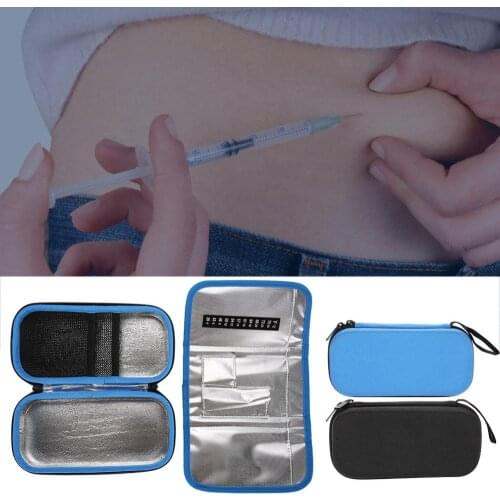 1PCS Travel EVA Insulin Ice Case Portable Medical Cooling Storage Bag Insulin Pen Pouch Cooler Container Box For Diabetic Pocket