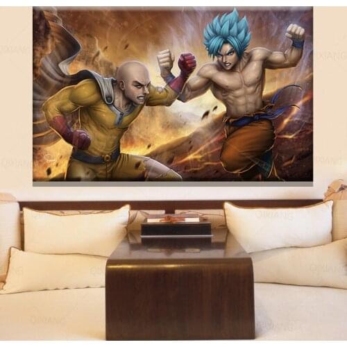 Canvas Painting One Punch Man Saitama Genos Anime Poster Academia Jap Poster Anime Bedroom Decoration Wall Art Wall decoration