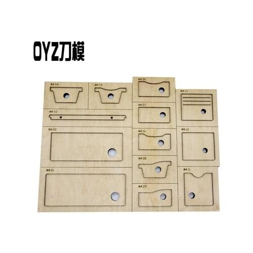 Japan Steel Blade Leather Knife Mold Multifunctional Wallet Hollow Punch Knife Mould Template Leather Tool Cutting Wood Dies