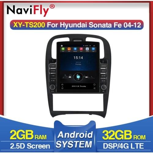 Navifly 9.7" Tesla style for Hyundai Sonata EF 2001-2012 Android video Car radio multimedia player navigation gps No 2 din DVD