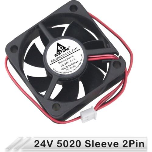 5pcs Gdstime DC 24V 5020S 50x50x20mm 50mm 5cm Brushless Computer DC Cooling Cooler Fan 2pin