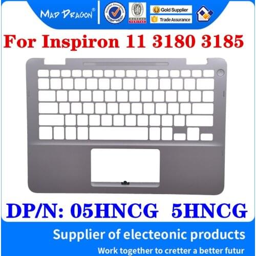 Original 05HNCG 5HNCG For Dell Inspiron 11 3180 3185 Laptop Replacement Palmrest Upper Cover Case White Keyboard C Shell