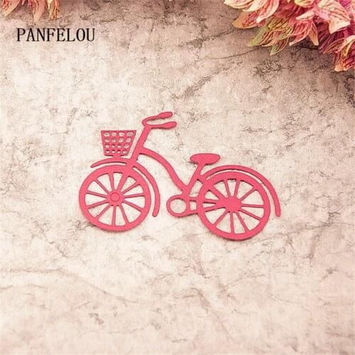 PANFELOU 8.3x5.8cm bicycle metal craft Carbon Steel Cutter paper die cutting dies Scrapbooking/DIY Embossing cards