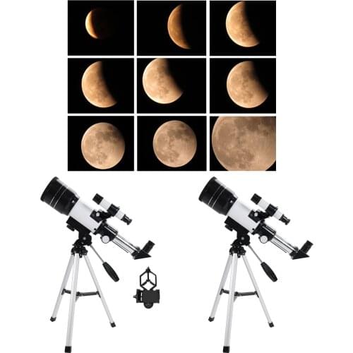 Portable F30070 Astronomical Reflector Telescope Set With Tripod Durable