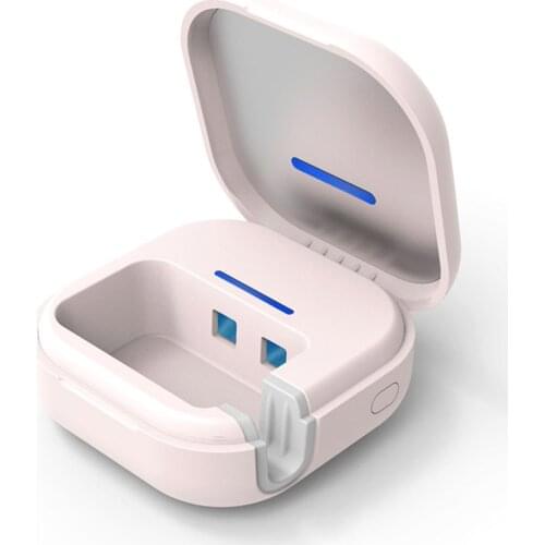 Portable Toothbrush Disinfection Case LED Sterilizing Toothbrush Holder UV Disinfection Rechargeable Wall-mounted Case