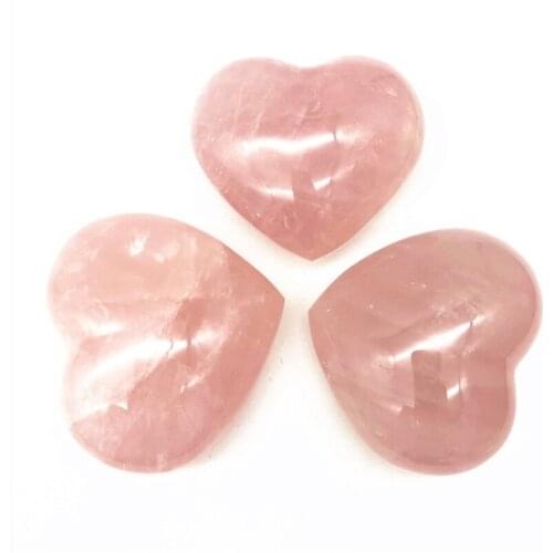 Beautiful Heart Shaped Natural Rose Crystal quartz Stone Pink Quartz Specimens Healing Natural Quartz Crystals