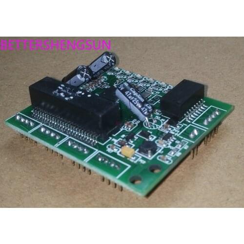 Industrial grade wide temperature low power consumption 4 port 5 port wiring splitter mini network switch module