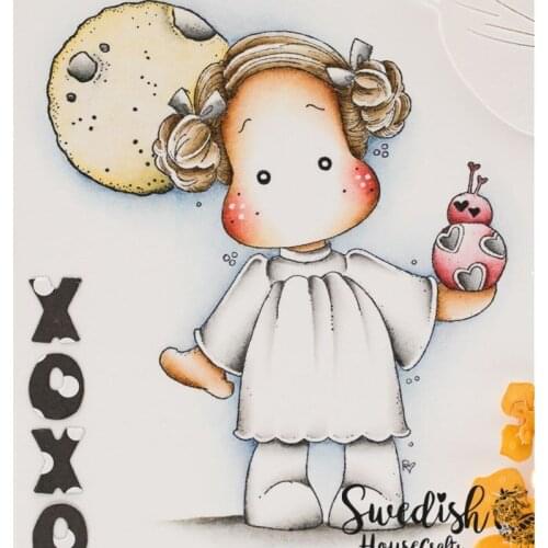 Girl Transparent Clear stamp and cutting dies DIY Silicone Seals Scrapbooking /Card Making/Photo Album Decoration